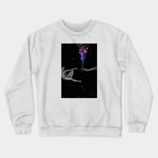 Smoking with god Crewneck Sweatshirt by DreamCollage